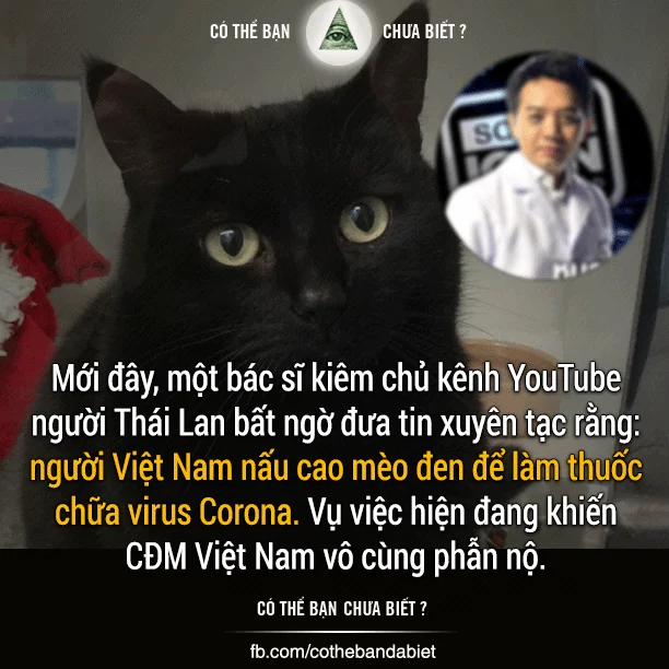Thứ 6 ngày 24 tháng 4, một bác sĩ kiêm chủ kênh YouTube người Thái Lan có tài khoản Facebo