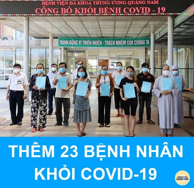 TẠI QUẢNG NAM

💞 Bệnh viện Đa khoa khu vực Quảng Nam có 9 BN được công bố khỏi bệnh:
-