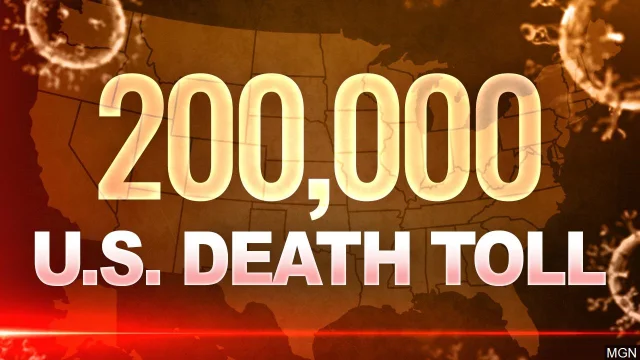 200,000 people have died from Covid-19 in the US. 
Covid-19 deaths are more than the combi