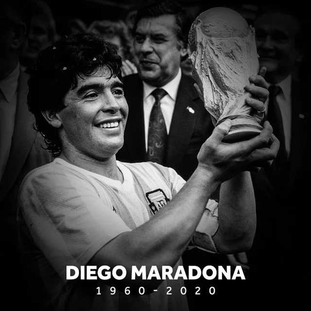 🔥🔥 Sốc: Huyền thoại bóng đá Diego Maradona vừa bất ngờ qua đời ở tuổi 60.
------------
-