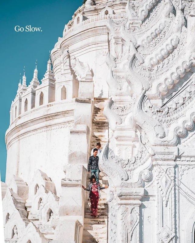Beautiful photos of Myanmar's White Temple, also known as Hsinbyume Pagoda or Mya Thein Ta