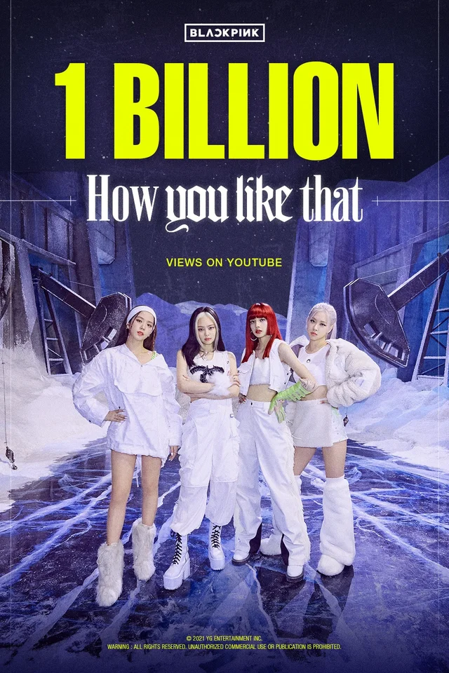 HOW YOU LIKE THAT MV hits 1 billion views on Youtube🎉🔥