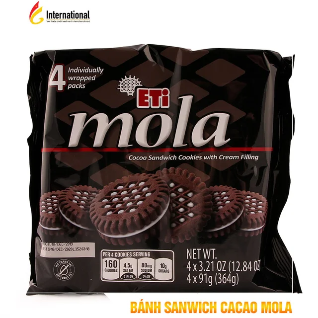 Bánh Sanwich cacao MOLA
🍩Nhắc đến các loại bánh ngon nhất của đất nước Thổ Nhĩ Kì thì khô