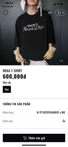 Sơn Tùng bán áo handmade tự tay vẽ giá 600k =)))