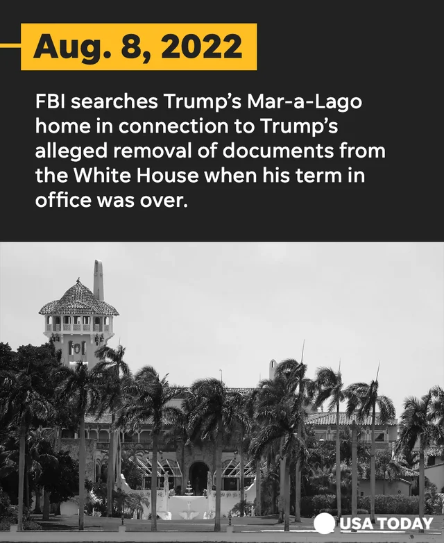 Former President Donald Trump's Mar-a-Lago home was searched by the FBI as part of an inve