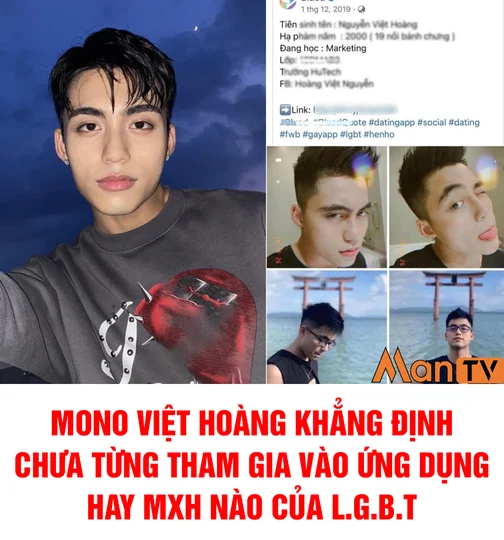 MONO Việt Hoàng - em trai Sơn Tùng M-TP chính thức lên tiếng về việc hình ảnh của mình bất