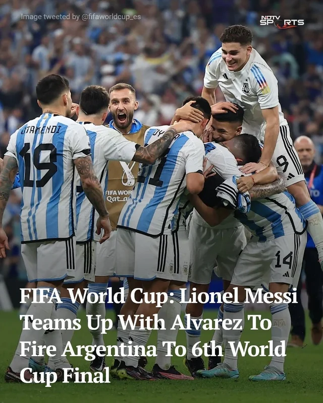 Two goals from Julian Alvarez and one goal from Lionel Messi helped Argentina defeat Croat