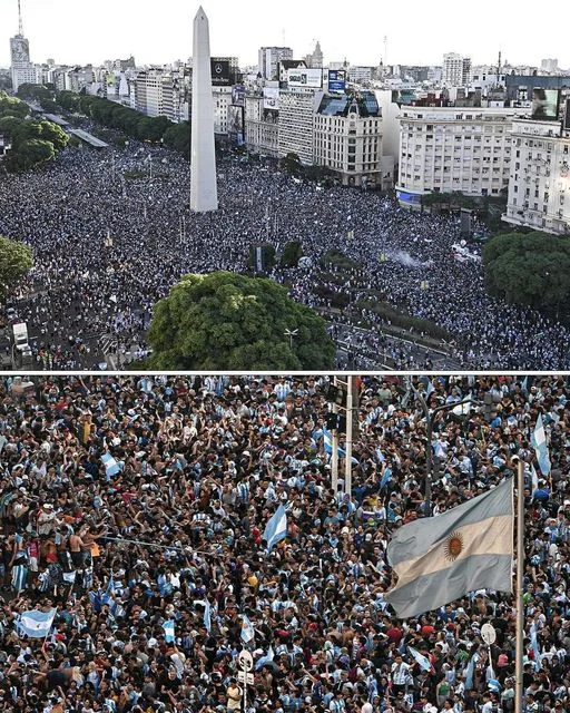 Argentina sáng nay, người dân không chấm công, đổ hết ra đường Messi, messi, messi...
