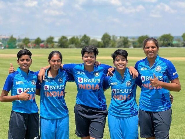 TeamIndia win the final T20I against South Africa Women U19 by 7️⃣ wickets with over ten o