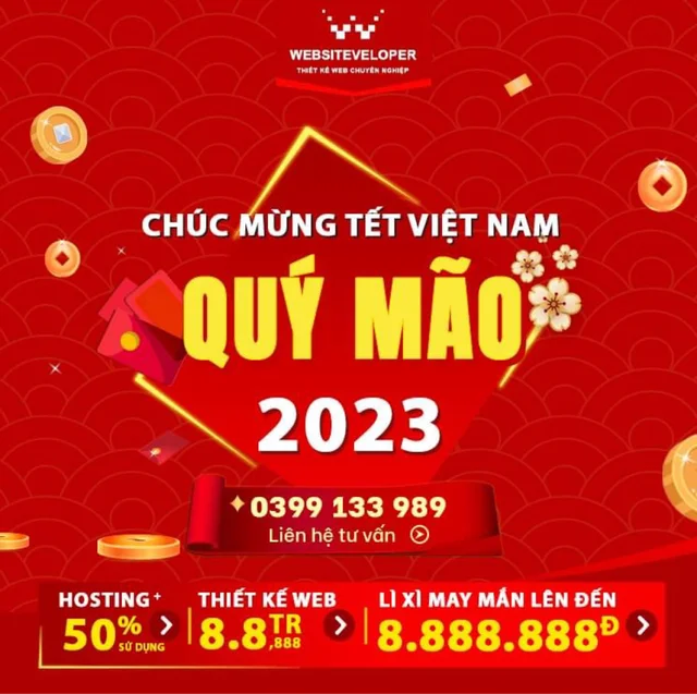 🥳 Chào Tết Nguyên Đán Quý Mão 2023 (#HappyVietnameseLunarNewYear), Công Ty TNHH Websiteve