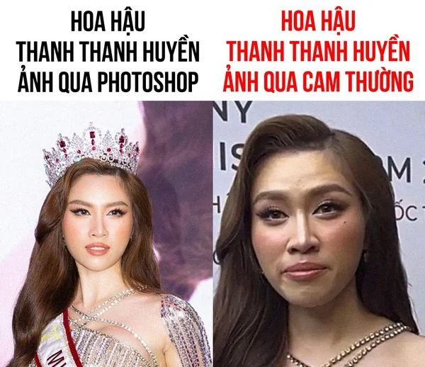 Nhiều fan sắc đẹp tỏ ra thất vọng vì nhan sắc thật của Miss Charm Thanh Thanh Huyền không 