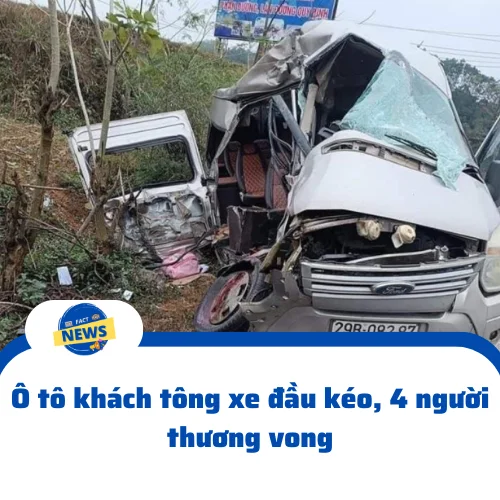 💢 Ô tô khách tông xe đầu kéo, 4 người thương vong
👉 Ô tô 16 chỗ lưu thông hướng Hà Nội -