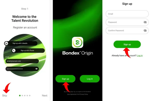 Install bondex app on playstore
Sign up account
Add refferal code
RINTM
Verification email