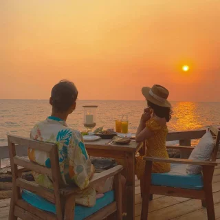 Visit On The Rock Restaurant to take in the tranquility of Phu Quoc's sky and sea