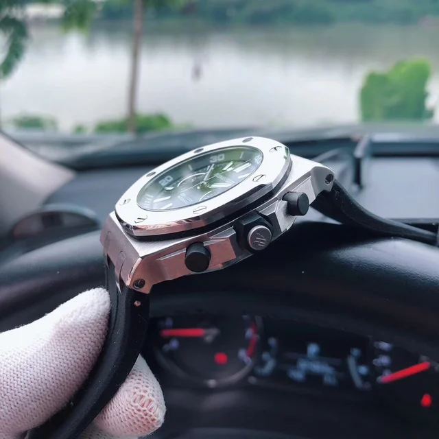 Epe-AP Royal Oaks P21, chiếc đồng hồ bằng kim loại đa chức năng, mặt kính xanh dương cao c