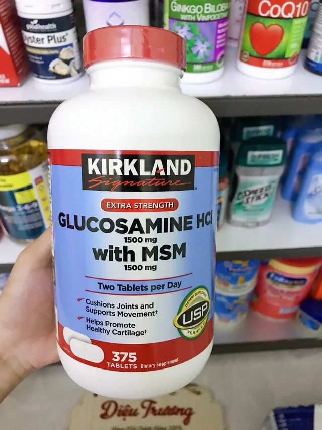 Viên uống bổ khớp của Mỹ Kirkland Signature™ Glucosamin HCL & MSM 1500mg hộp 375 viên
🌿 Q